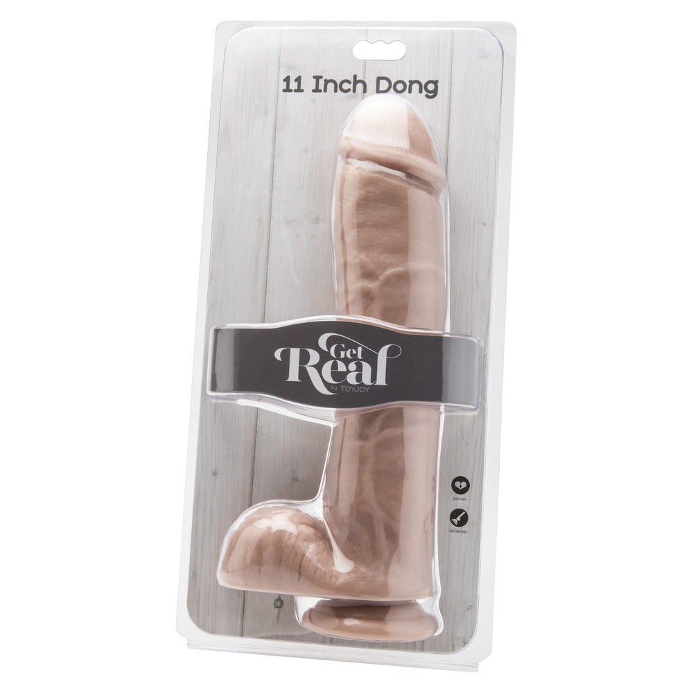 ToyJoy Get Real 11 Inch Dong With Balls Flesh Pink - Sinsations