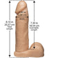 VacULock 8 Inch Realistic Cock With Ultra Harness - Sinsations