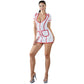 Cottelli Costumes White And Red Nurses Dress - Sinsations