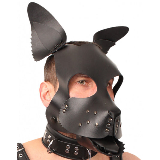 Red Leather Puppy Dog Mask - Sinsations