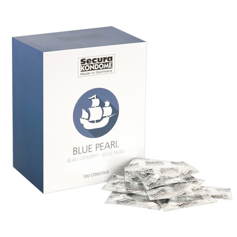 Secura Kondome Blue Pearl x100 Condoms - Sinsations