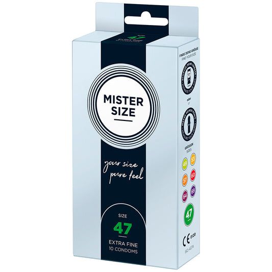 Mister Size 47mm Your Size Pure Feel Condoms 10 Pack - Sinsations