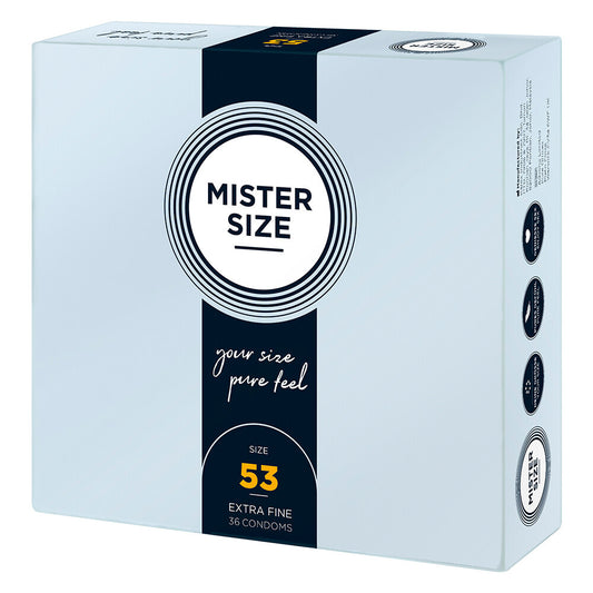 Mister Size 53mm Your Size Pure Feel Condoms 36 Pack - Sinsations