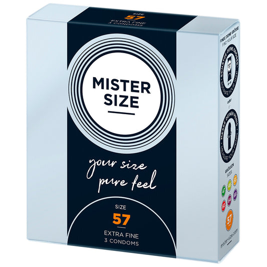 Mister Size 57mm Your Size Pure Feel Condoms 3 Pack - Sinsations