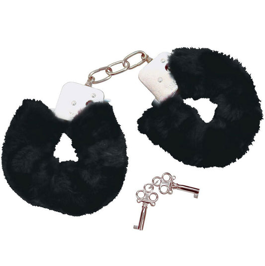 Bad Kitty Black Plush Handcuffs - Sinsations
