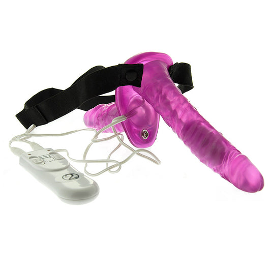 Duo Vibrating Strap On Vibrating Dongs - Sinsations