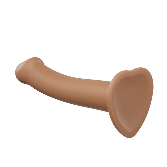 Strap On Me Silicone Dual Density Bendable Dildo Small Caramel - Sinsations