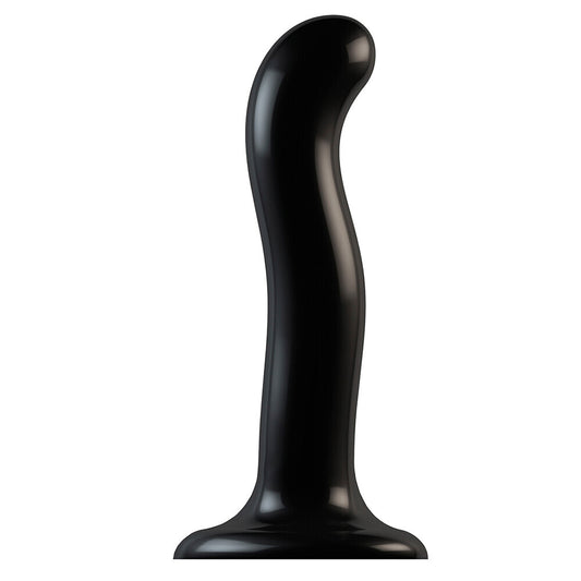 Strap On Me Prostate and G Spot Curved Dildo Large Black - Sinsations