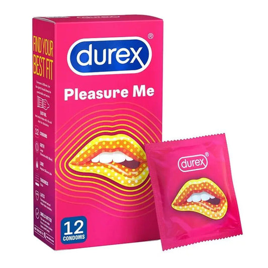 Durex Pleasure Me Ribbed And Dotted Condoms 12 Pack - Sinsations