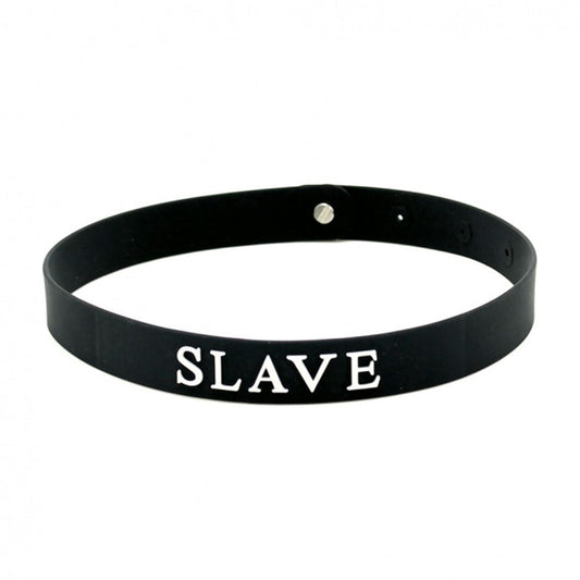 Black Silicone Slave Collar - Sinsations