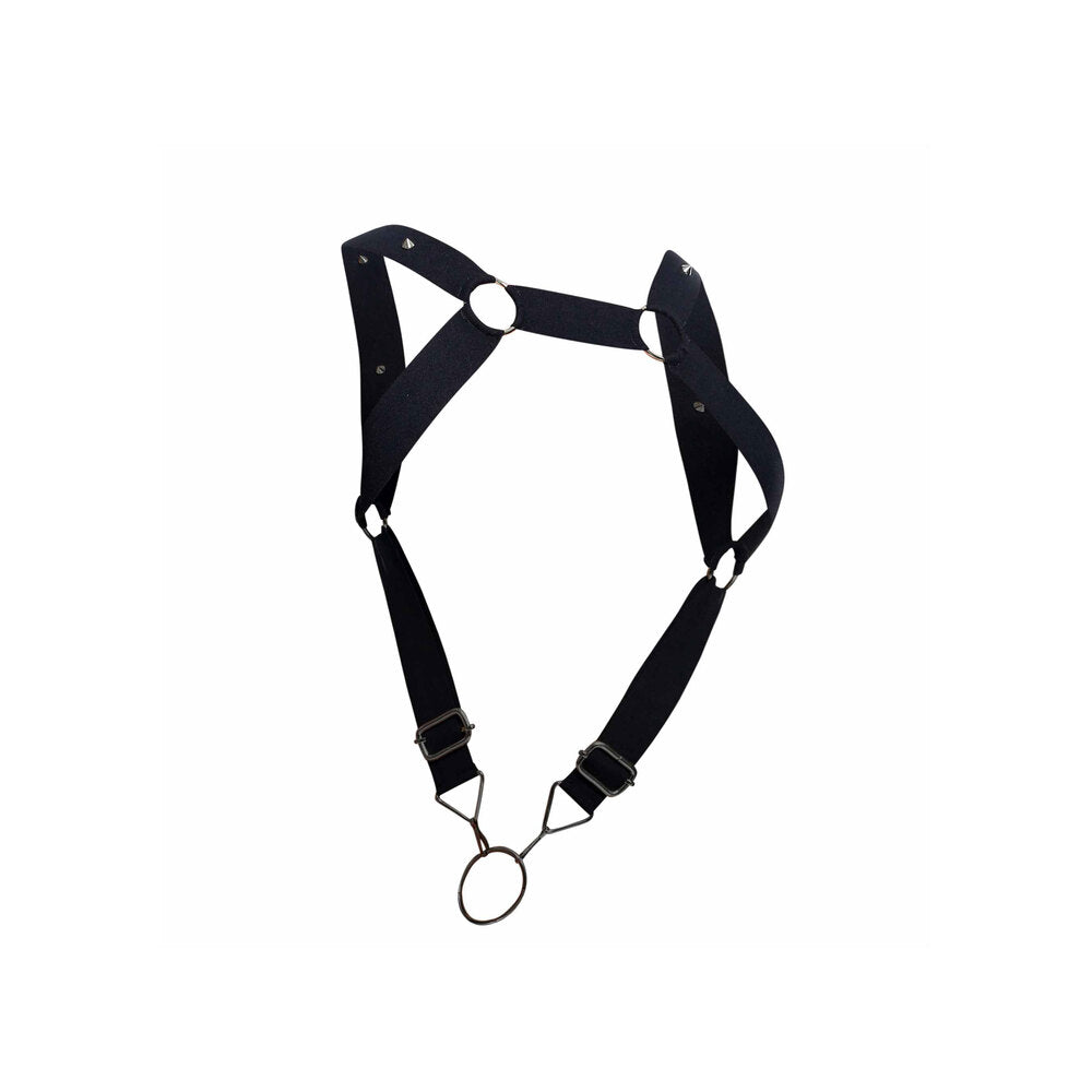 Male Basics Dngeon Straight Back Harness With Cockring - Sinsations