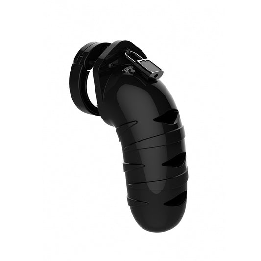 Man Cage 05 Male 5.5 Inch Black Chastity Cage - Sinsations