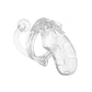 Man Cage 10 Male 3.5 Inch Clear Chastity Cage With Anal Plug - Sinsations