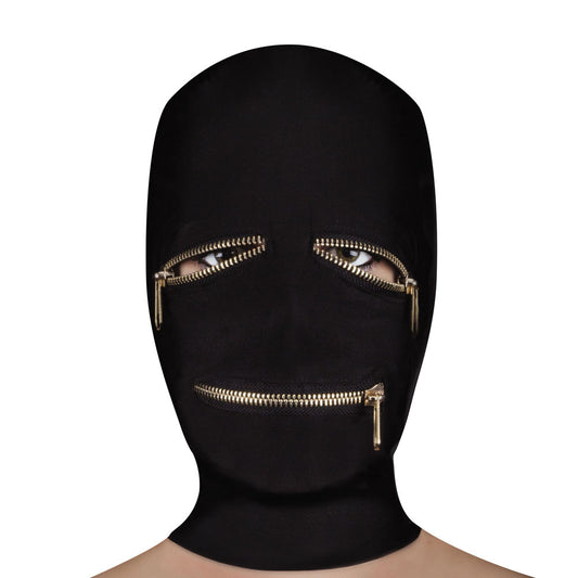 Ouch Extreme Zipper Mask With Eye And Mouth Zipper - Sinsations
