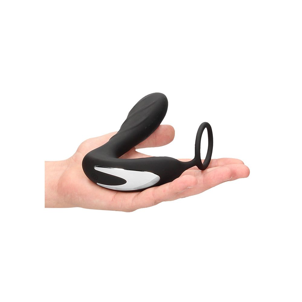 Ouch E Stimulation And Vibration Butt Plug And Cock Ring - Sinsations