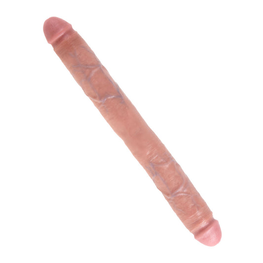 King Cock 16 Inch Thick Double Dildo flesh - Sinsations