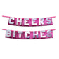 Bachelorette Party Favors Cheers Bitches Party Banner - Sinsations