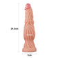 Lovetoy 9.5 Inch Dual Layered Silicone Cock Flesh Pink - Sinsations