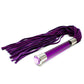 Purple Suede Flogger With Glass Handle And Crystal - Sinsations