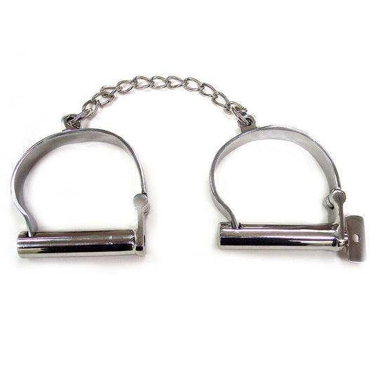 Rouge Stainless Steel Ankle Shackles - Sinsations
