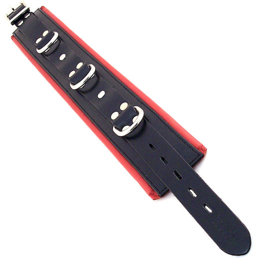 Rouge Garments Black And Red Padded Collar - Sinsations