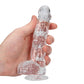 6 Inch Dildo - Crystal Clear with Suction Cup by RealRock - Sinsations
