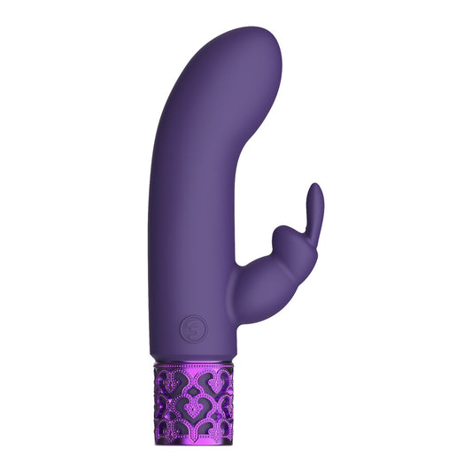 Royal Gems Dazzling Rechargeable Rabbit Bullet Purple - Sinsations