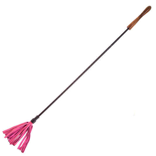Rouge Garments Riding Crop With Wooden Handle Pink - Sinsations