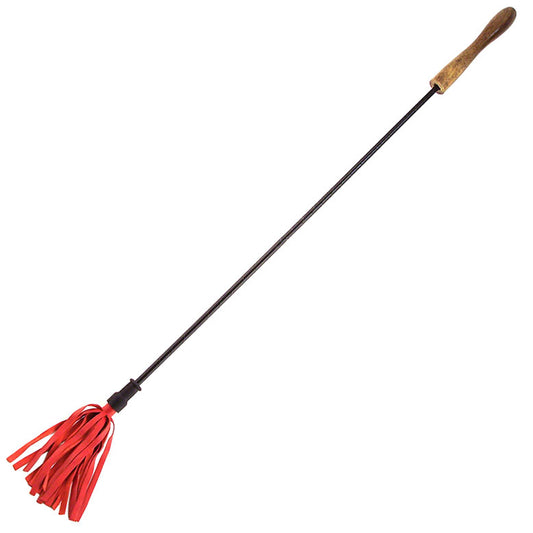 Rouge Garments Riding Crop With Wooden Handle Red - Sinsations