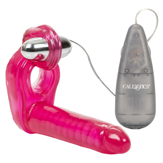 Ultimate Triple Stimulator Vibrating Cock Ring With Dong - Sinsations