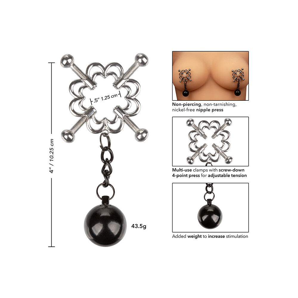 Nipple Grips 4 Point Weighted Nipple Press - Sinsations