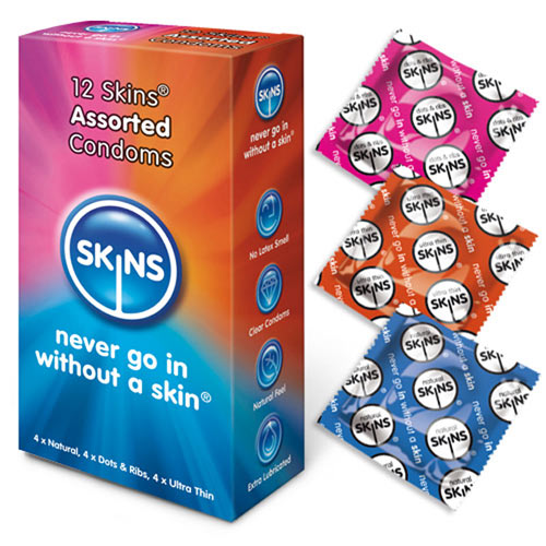 Skins Condoms Assorted 12 Pack - Sinsations