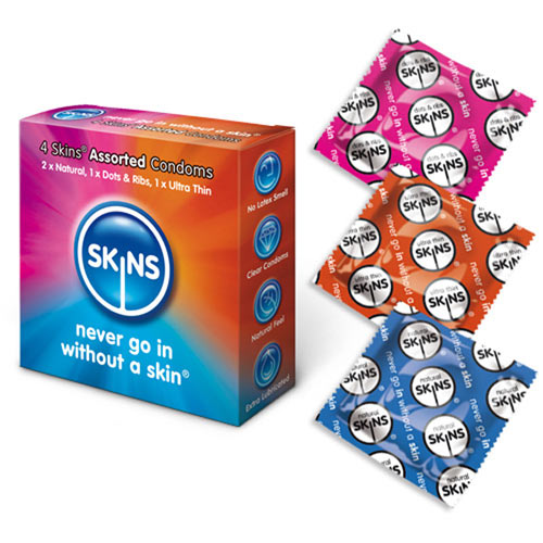 Skins Condoms Assorted 4 Pack - Sinsations