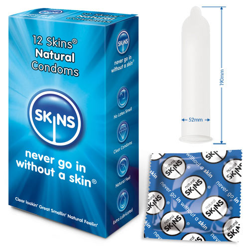 Skins Condoms Natural 12 Pack - Sinsations