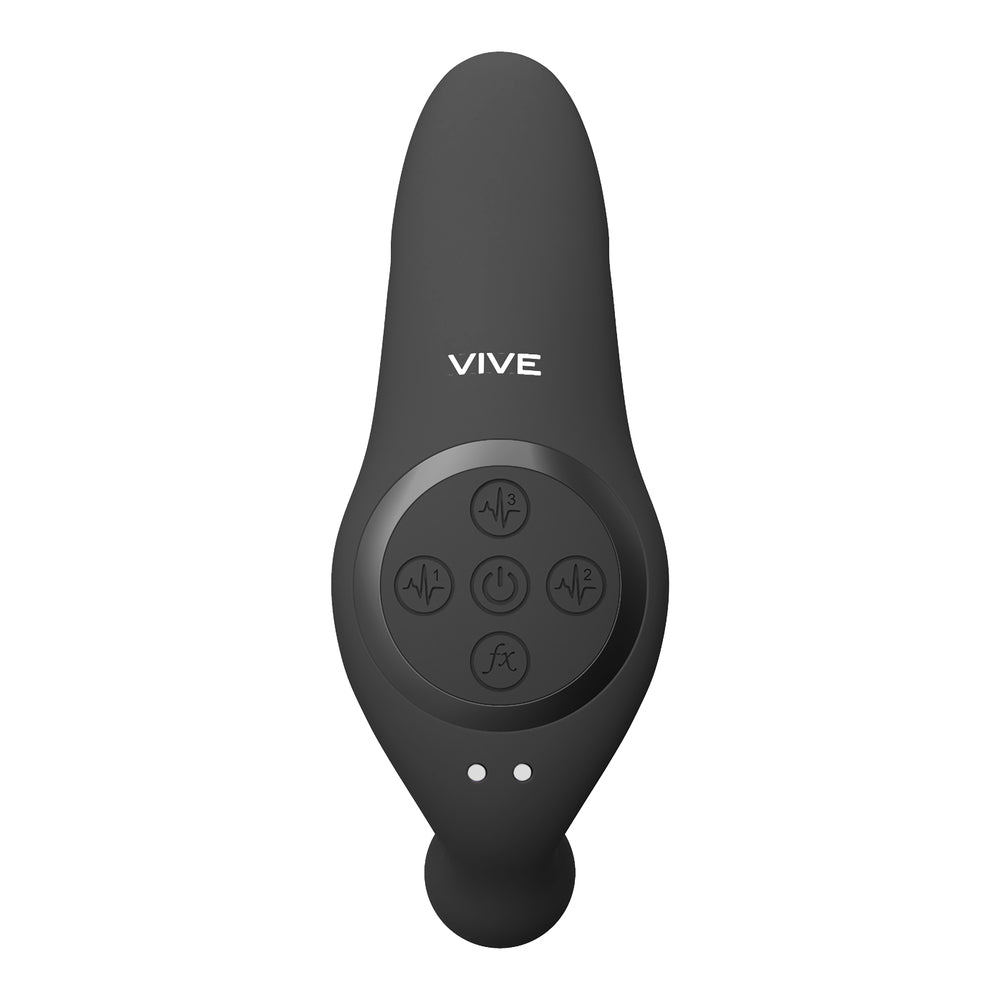 Vive Kata Double Penetrator Vibrator Black - Sinsations