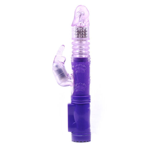Rabbit Vibrator With Thrusting Motion Purple - Sinsations