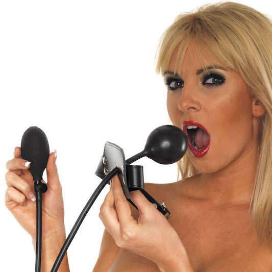 Leather Inflatable Gag - Sinsations