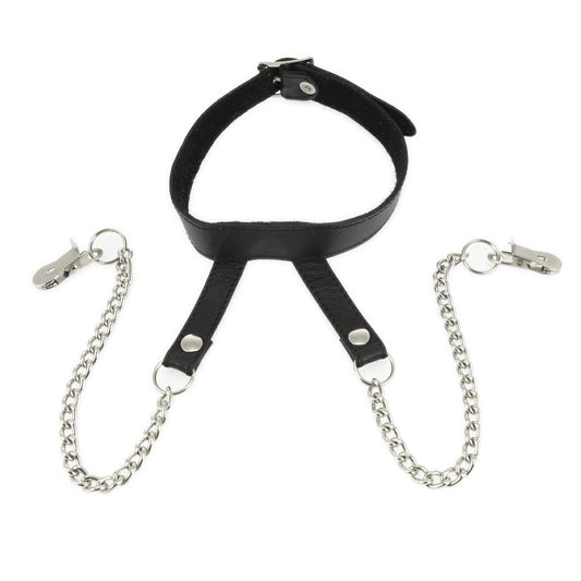 Nipple Clamps With Neck Collar - Sinsations