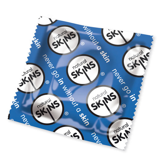 Skins Natural x50 Condoms (Blue) - Sinsations