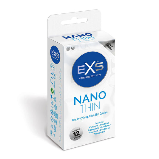 EXS Nano Thin Condom 12 Pack - Sinsations