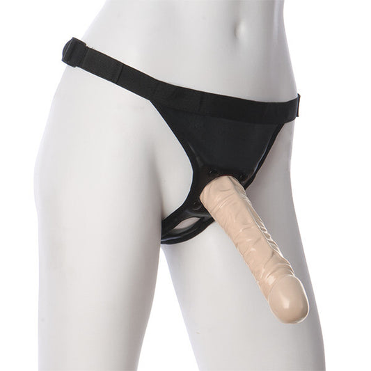VacULock 8 Inch Classic Dong With Ultra Harness - Sinsations