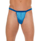 Mens Blue GString With Pouch - Sinsations