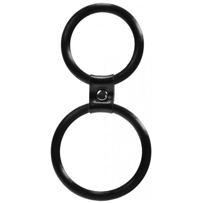 Dual Rings Shaft And Balls Ring - Sinsations