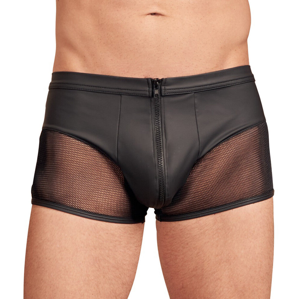 NEK Matte Look Pants With Zip Opening Black - Sinsations