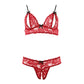 Cottelli Bra Set Open Cup and Crotchless Set - Sinsations