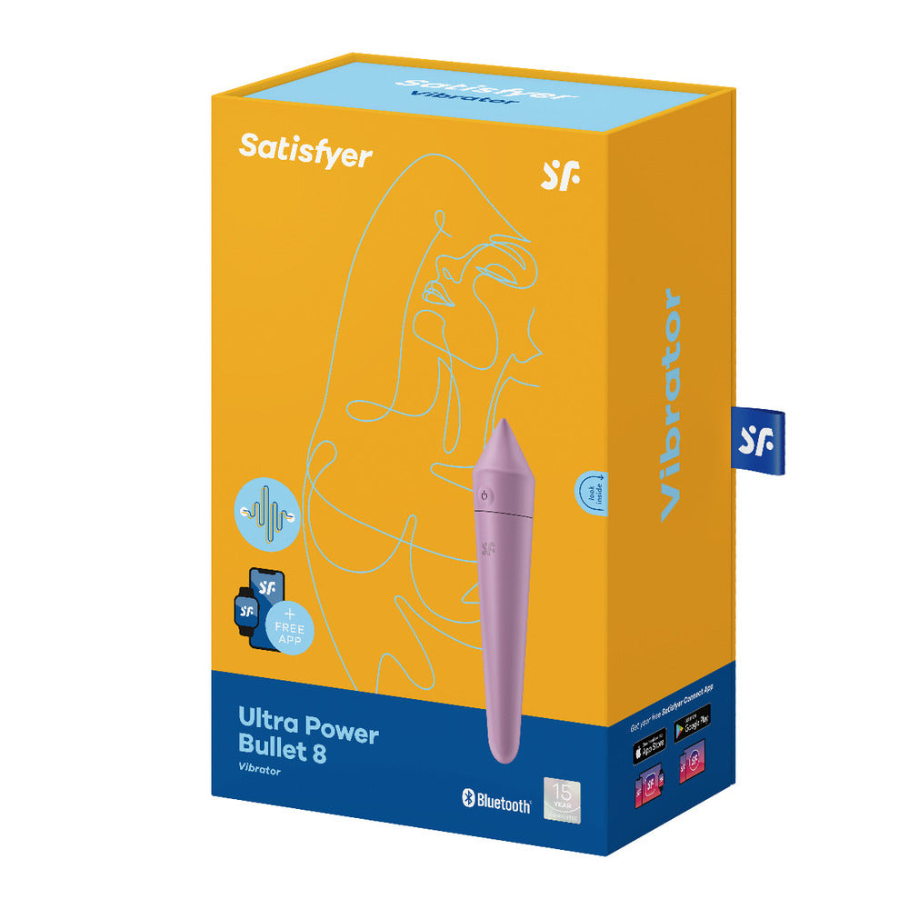 Satisfyer Ultra Power Bullet 8 With App Control Lilac - Sinsations