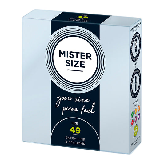 Mister Size 49mm Your Size Pure Feel Condoms 3 Pack - Sinsations