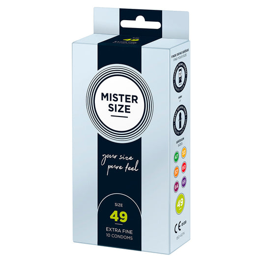 Mister Size 49mm Your Size Pure Feel Condoms 10 Pack - Sinsations