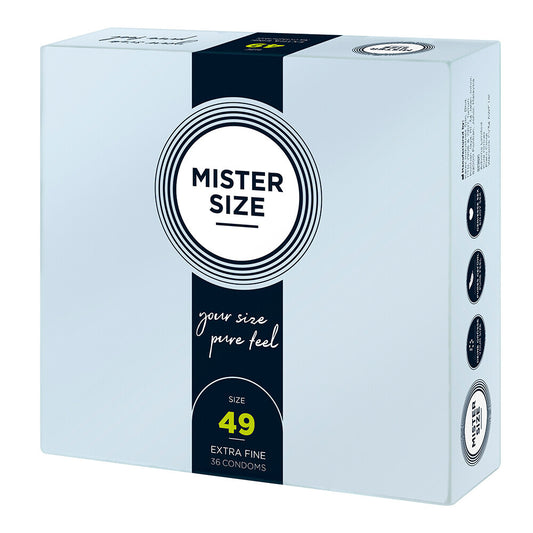 Mister Size 49mm Your Size Pure Feel Condoms 36 Pack - Sinsations