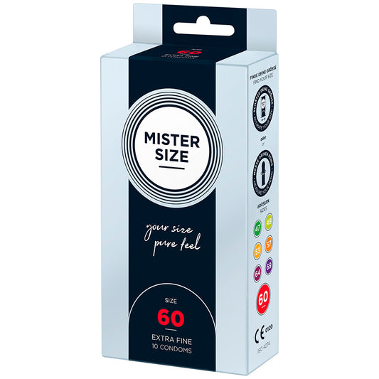 Mister Size 60mm Your Size Pure Feel Condoms 10 Pack - Sinsations